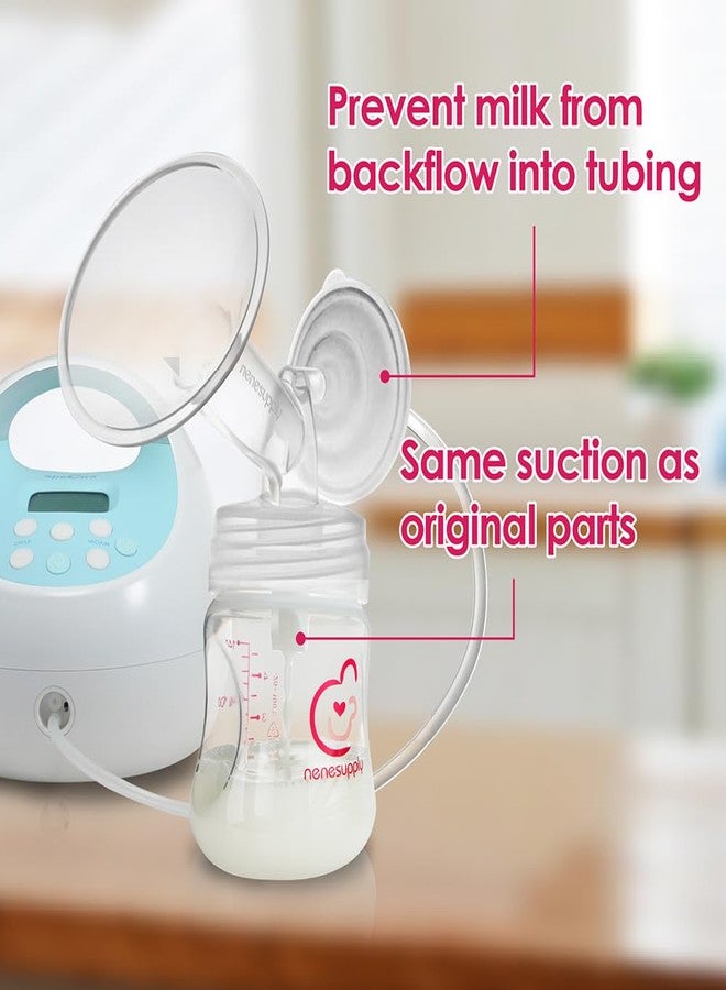 نينس سابلاي قطع غيار مضخة الثدي Nenesupply ذات الحافة 15 مم متوافقة مع مضخات الثدي Spectra S2 وS1، طقم استبدال لقطع غيار مضخة Spectra S2 وملحقاتها، بما في ذلك الحافة وصمام منقار البط وواقي التدفق العكسي والزجاجات. - Image 5